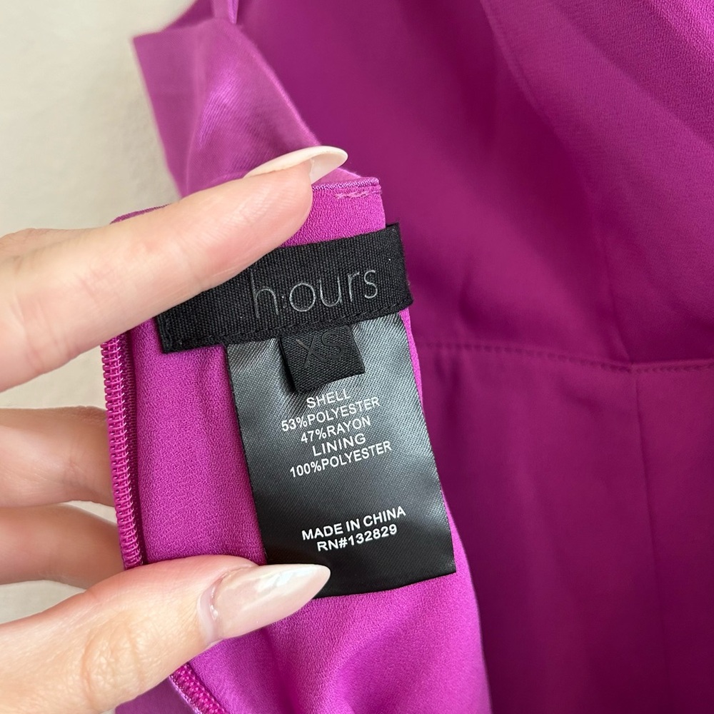 h:ours Rylan Mini Dress Hot Fuchsia - Picture 7 of 8
